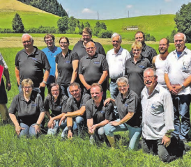 Ein unvergessliches Erlebnis: Die Beinwiler Schützen am 30. Freiburger Kantonal-Schützenfest (Bild: zVg.)