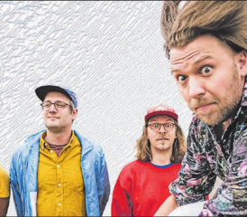 Start in den Freitagabend: Die Böjuer Gruppe «Mnevis» mit Thomas Fehlmann, Lukas Weber, Mario und David Hänni (v.l.). (Bild: zVg.)