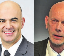 Das kann kein Zufall sein! Ist Ihnen eigentlich schon aufgefallen, wer damals über die Schliessung der Coiffeurläden entschieden hat? Die Glatzköpfe! Nur Bruno Rudolf (ganz rechts) war dagegen! Was seine Beweggründe angeht, tappen wir allerdings noch im Dunkeln. (Bilder: zVg.)