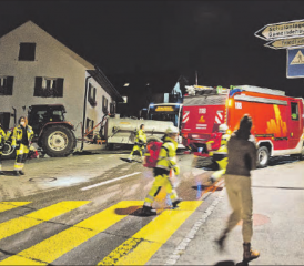 Zugsübung: Die Feuerwehr Oberes Seetal im September. (Bild: Rebekka Campiche)