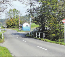 Antrag für einen Brückenneubau an der Gontenschwilerstrasse: Für die Ortsverbindungsstrasse Oberkulm/Gontenschwil muss die Wynabrücke beim Salzlager ersetzt werden. (Bild: moha.)