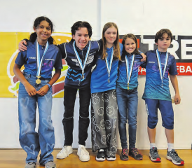 Der Rymenzburger Nachwuchs holte in Stetten AG fünf Medaillen. (Bild: Thomas Giger, zVg.)