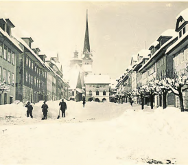Beromünster im Winter 1931. Bilder wie diese werden für das Fotodok-Lexikon jetzt schon gesucht. (Bild: Franz Kopp)