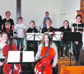 Nachwuchstalente: Die Wyna Valley Music Juniors traten im Rahmen der Sommer-Serenade in Zetzwil auf. (Bild: zVg.)