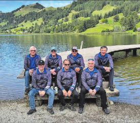 Die Männerriege Leutwil freute sich über das vollumfänglich gelungene Wochenende. (Bild: zVg.)
