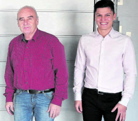 Thomas Meier, Geschäftsinhaber und Luca Furrer, Geschäftsführer Larotech AG und KIS-Haller AG