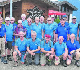 Rekordverdächtig! 20 Männerriegler nahmen an der Vereinsreise ins Entlebuch teil und erlebten einen lustigen Tag. (Bild: zVg.)