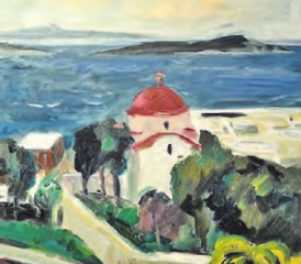 Die Ruhe von Griechenland fing Kurt Hediger in seinen Gemälden ein. (Bild: zVg.)