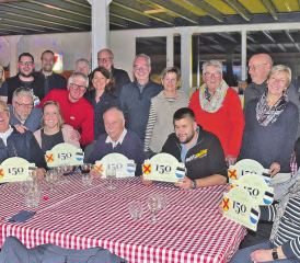 Das OK und ein Teil der Helfer schlossen das 150-Jahr-Böhlerfest mit einem gemütlichen Abend definitiv ab. (Bild: wr.)