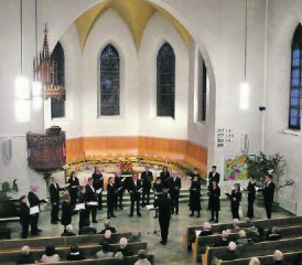 Konzerte zur Einheit aller Christen: Blick in die reformierte Kirche, in der auch Mariengesang zur Aufführung kam. (Bild: bvn)