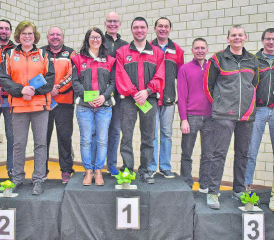 Aargauer Meisterschaften der 10-m-Gewehr- und Pistolenschützen: Den Gruppenwettkampf mit der Pistole gewann Wohlen vor Kölliken und Klingnau. (Bild: wr)