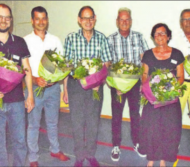 Die neuen und die abtretenden Vorstandmitglieder (v.l.): Manuel Süess, Matthias Lämmli und Hanspeter Fischer neben Andi Keller, Regina Lehmann und Max Haudenschild. (Bilder: st.)
