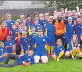 Der Spass stand im Vordergund: Einmal mehr fand das Star-Camp von SAFP, dem FC Menzo-Reinach und der Stiftung Lebenshilfe statt. (Bild: zVg.)