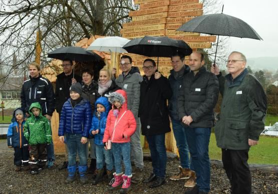 Dank grosszügiger Sponsoren konnten die Kölliker Schüler ihr Baumhaus verwirklichen