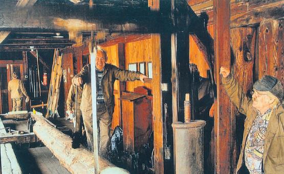 Aus früheren Zeitem: Bruno Eichenberger (Mitte) und Hans Hediger. (WB-Archiv)