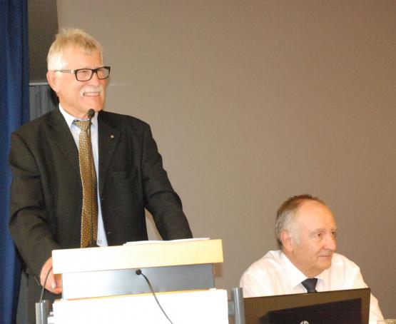 Der Präsident des Roten Kreuzes Sektion Aargau, Hans Rösch