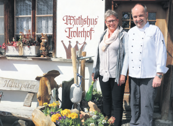 Beatrice Cathrein und Hanspeter Thomi, Wirtshaus Trolerhof. (Bild: Remo Conoci)