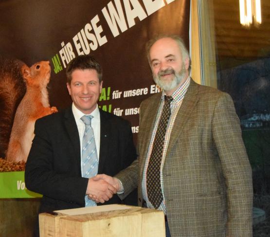 Der Präsidentenwechsel von Hanspeter Flückiger (re.) zu Daniel Wehrli stand im Vordergrund