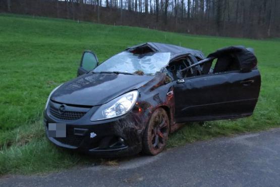 Unfall Zetzwil (7. April 2016, Bild: Kapo)