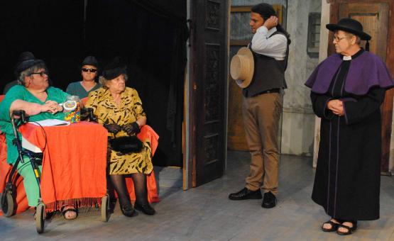 Bittsteller und Dame