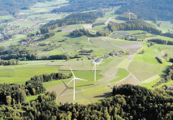 Wird nicht weitergeführt: Das Windparkprojekt Kirchleerau/Kulmerau ist Geschichte. (Bild: zVg.)