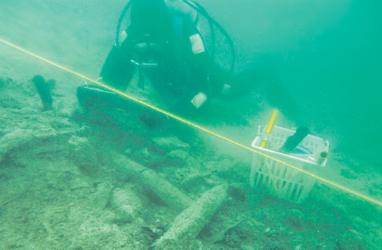 Die 3000 bis 6000 Jahre alte Pfahlbausiedlung im Beinwiler Ägelmoos soll mit einem Geotextil und einer Kiesschicht vor dem Zerfall geschützt werden. (Bild: zVg.)