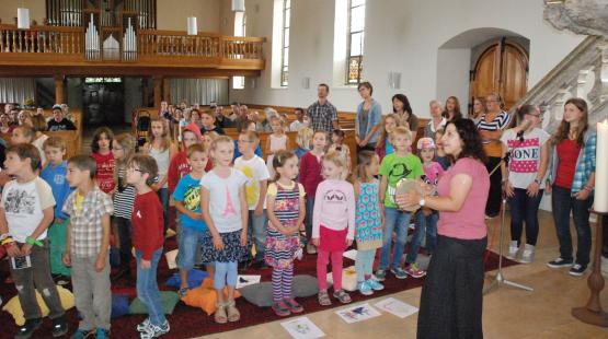 Gemeinsames Singen gehörte die ganze Woche mit dazu