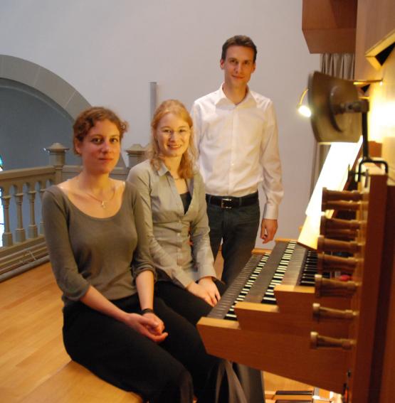 Nadia Bacchetta, Jolanda Hoffmann, Philipp Stössel (v.l.) begeisterten beim 3. Anlass "Orgel meets wine"
