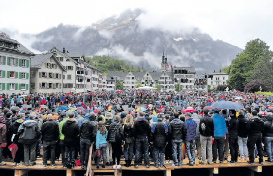 Impression der Glarner Landsgemeinde vom vergangenen Mai: Am 23./.24 August 2019 soll in Unterkulm eine Kulmer Landsgemeinde stattfinden. (Bild: zVg.)