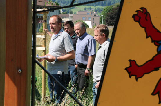 Christian Schweizer, Claude Perrinjaquet, Peter Huber und Matthias Haller (v.l. - Bild: Remo Conoci)