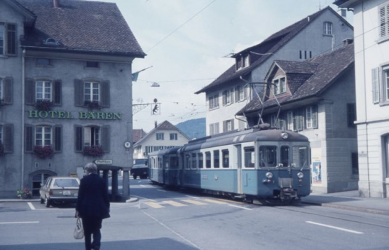 Reinach, 1976 Bild: Max Hintermann, Quelle: www.bahnbilder-von-max.ch (mit freundlicher Genehmigung)