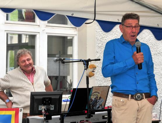 Matthias Vogt, genannt Disli, bei seiner Gesangseinlage.