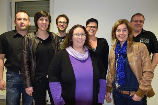 Das OK Jugend- und Dorffest 2016 Uerkheim steht: Thomas Räss, Irene Schild Blanc, Simon Lehner, Manuela Bachmann, Simone Hürzeler, Nicole Waldmeier und Herbert Räbmatter (v.l.).