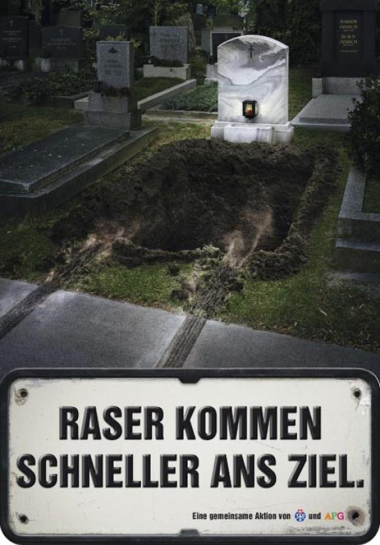 Kampagne gegen Raser (Bild: TCS)