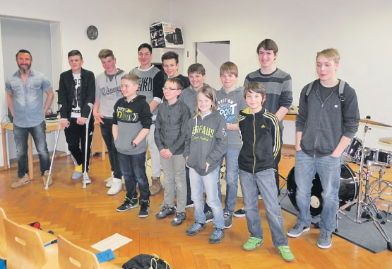 Die Drummer der Musikschule Kulm (Bild: moha)