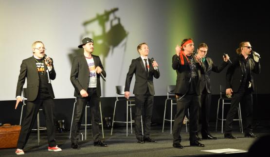 A-Live konzertierte in Schöftland vor vollem Kinosaal.