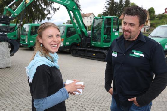 Lisa-Lena Weber und Claude Perrinjaquet (Bild: rc.)