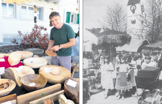 Moderne Marktfahrer - und anno 1982 (Bilder: moha + WB-Archiv)