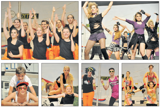 Eine Zugfahrt die ist lustig: vor allem wenn dazu die Zetzwiler Turnerfamilie einlädt, welche unter dem Motto «HB Zetzbu City» ein abwechslungsreiches Programm präsentierte. (Bilder: hg.)