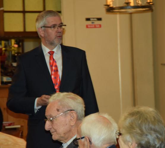 Aufmunternde Worte von Pfarrer Thomas Michel gehören mit dazu