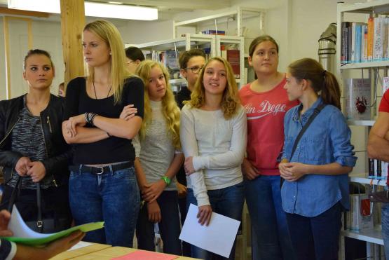 Sie präsentierten ihre Werke, die in der Projektwoche entstanden sind