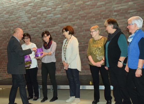 Ein Dankeschön vom Gemeindeammann Peter Stadler an die ehrenamtlichen Helferinnen beim Mittagstisch der Senioren