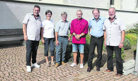 Sorgten für einen tollen Event: (v.l.) Hans-Peter Urech, Maja Petrus, Peter Siegrist, Renato Granzotto, Rudolf Lehnherr, Hansruedi Härri.