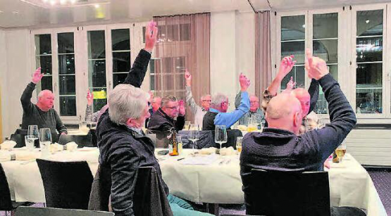 Speditiv behandelten die Herren alle Traktanden. (Bild: zVg.)