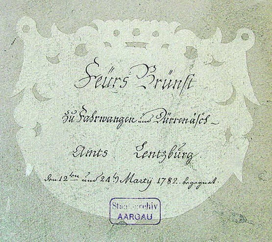 Schadenliste: Vermittelt eine Vorstellung von den damaligen Lebensverhältnissen . (Bild: zVg.)