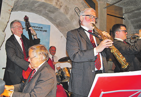 Jazz im Wald mit den Bridge Pipers: Zu sehen und zu hören am Samstagabend beim Waldhaus im Niedetel. (Bild: zVg.)