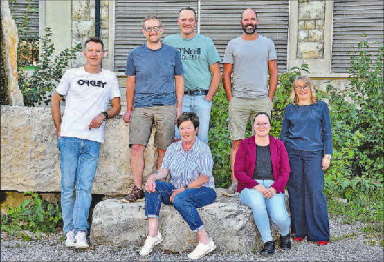 Das bewährte Organisationskomitee des Conaction-Anlasses: Von links nach rechtsstehend Roman Holenstein, Marcel Hauri, Daniel Galliker, Marco Kunz, Lis Lüthi, sitzend Trudy Müller, Céline Reinmann. (Bild: aw.)