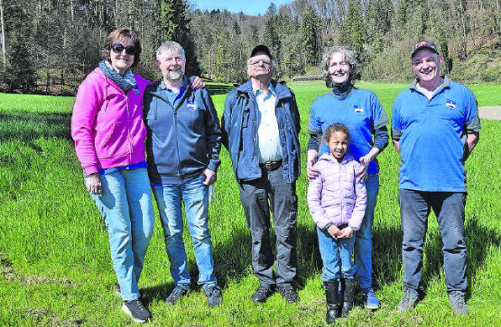 Das Team der Schützengesellschaft Staffelbach organisierte den Tag des offenen Schützenhauses: Judith und Thomas Scheuzger, Alt-Schützenmeister Marc Fischer, Birgit Amsler und Schützenmeister Fabian Mathieu v. l. (Bilder: aw.)