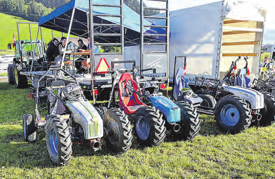 Einachserrennen in Gunzwil: Bald steht wieder alles bereit für das Rennen am Fusse des Landessenders. (Bild: zVg.)