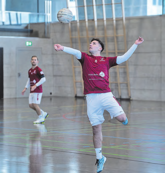 Oberentfeldens Faustballer kassieren eine etwas überraschende Niederlage gegen Wigoltigen, bleiben aber auf Kurs für das Final4-Turnier. (Bild: Jessica Matuh/Swiss Faustball)